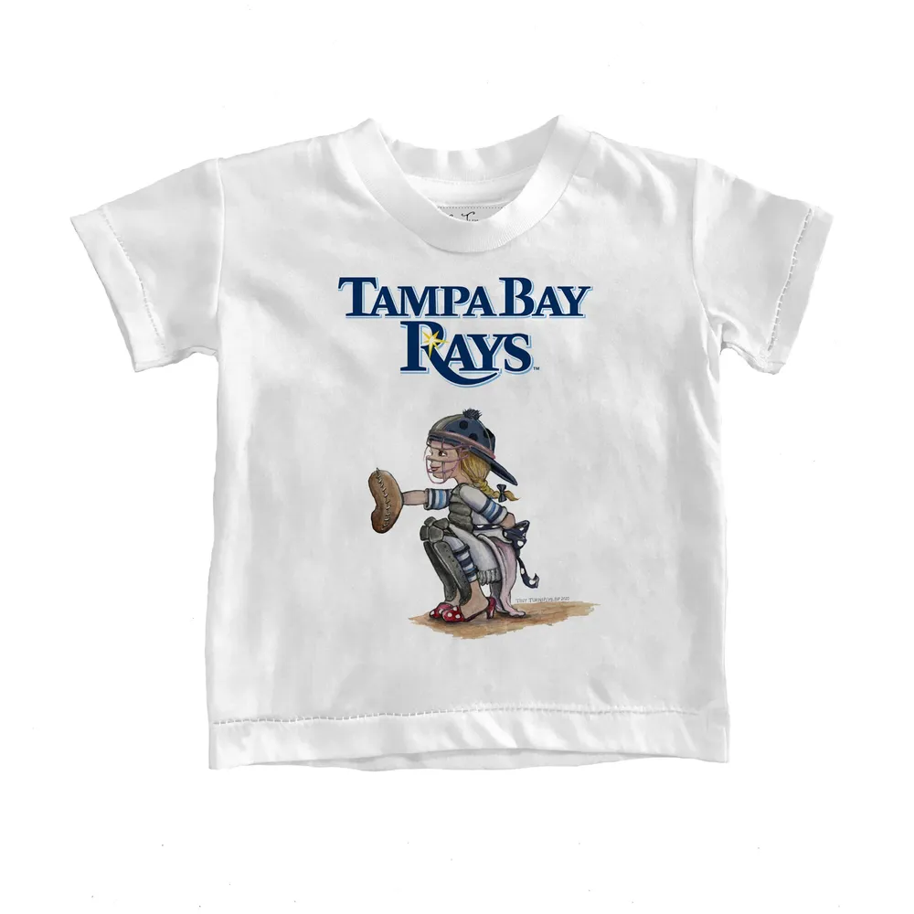 Tampa Bay Rays Tiny Turnip Youth TT Rex T-Shirt - White