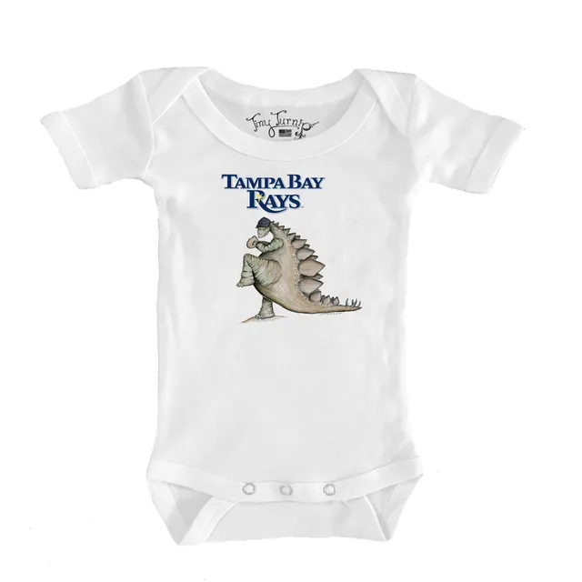 Lids Tampa Bay Rays Tiny Turnip Infant Baseball Cross Bats Bodysuit - Navy