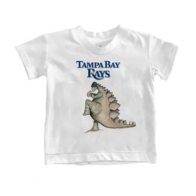 Tampa Bay Rays Tiny Turnip Youth Bronto Logo T-Shirt - White