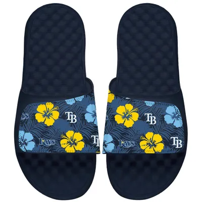 Tampa Bay Rays ISlide Floral Loudmouth Slide Sandals - Navy