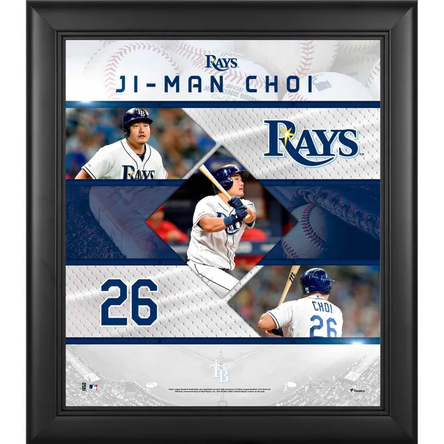 Lids Ji-Man Choi Tampa Bay Rays Fanatics Authentic Framed 15 x 17  Stitched Stars Collage