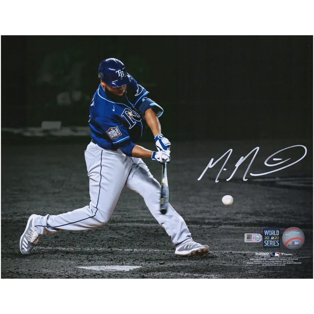 Lids Manuel Margot Tampa Bay Rays Fanatics Authentic Autographed 11 x 14  2020 MLB World Series Hitting Photograph