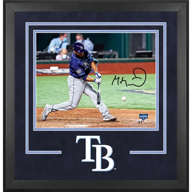 Lids Tampa Bay Rays Fanatics Authentic Mahogany Framed Logo Jersey