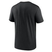 T-shirt Nike noir Tampa Bay Rays 2025 City Connect Team Phrase Script Legend Performance pour homme
