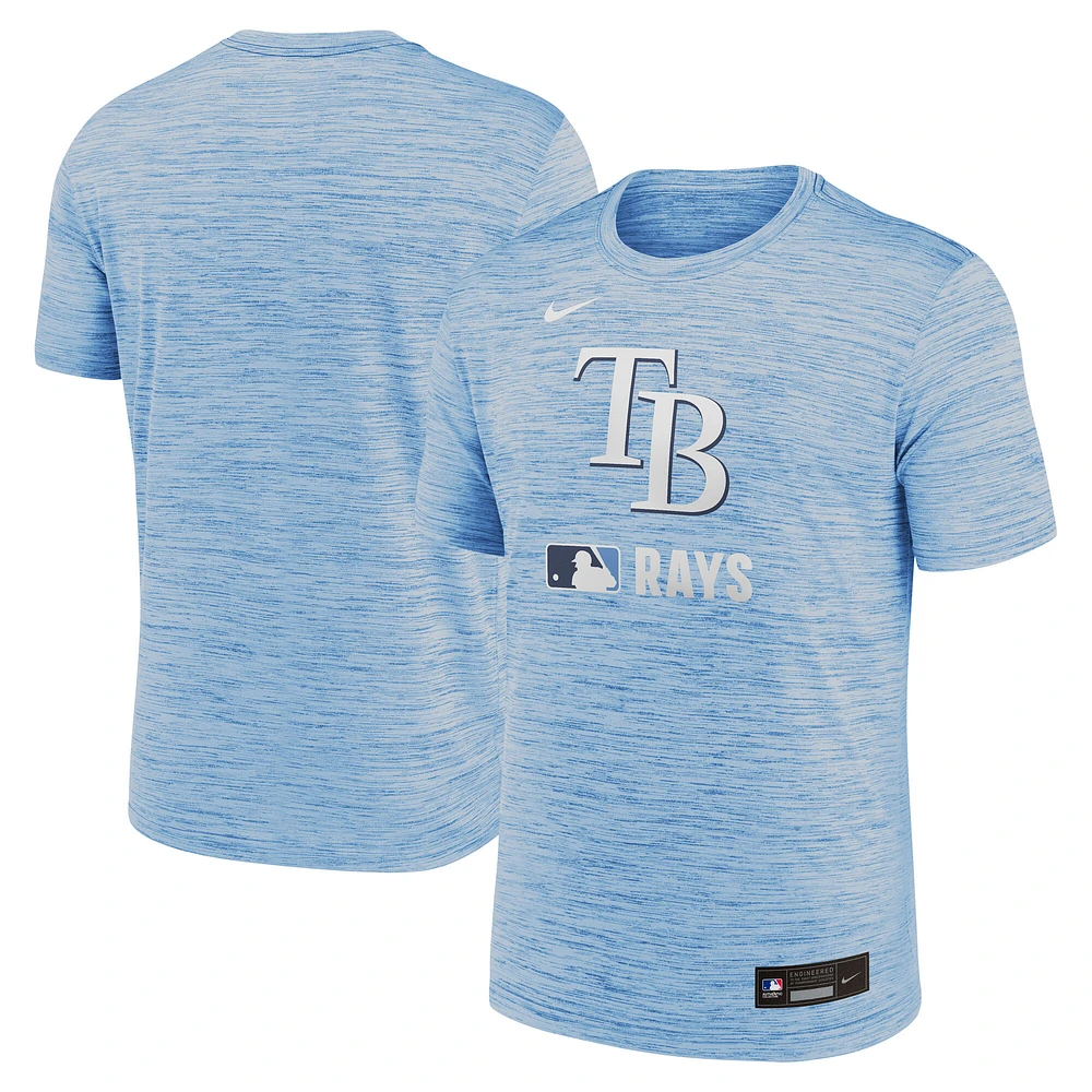 T-shirt Nike bleu clair Tampa Bay Rays Authentic Collection Velocity Performance pour homme
