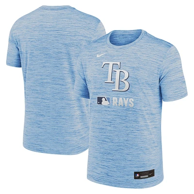 T-shirt Nike bleu clair Tampa Bay Rays Authentic Collection Velocity Performance pour homme