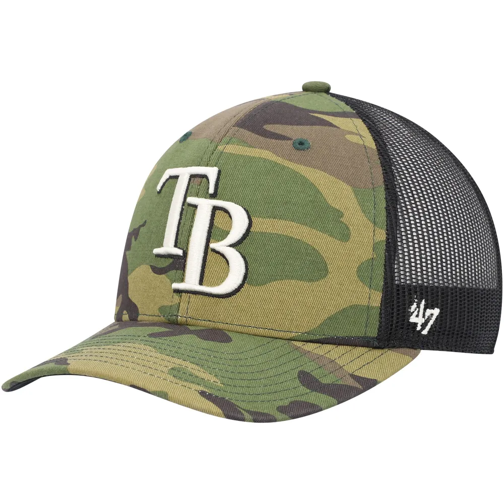 Tampa Bay Rays Majestic Color Fade Snapback Hat - Black