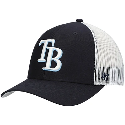 Casquette de camionneur à logo principal des Rays de Tampa Bay '47 bleu marine/blanc pour homme