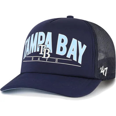 Tampa Bay Rays New Era Retro Beachin' Trucker 9FIFTY Snapback Hat - Natural