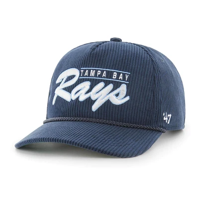 Casquette ajustable en velours côtelé Tampa Bay Rays '47 pour homme, bleu marine