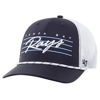 Casquette ajustable Downburst Trucker '47 bleu marine pour homme des Tampa Bay Rays