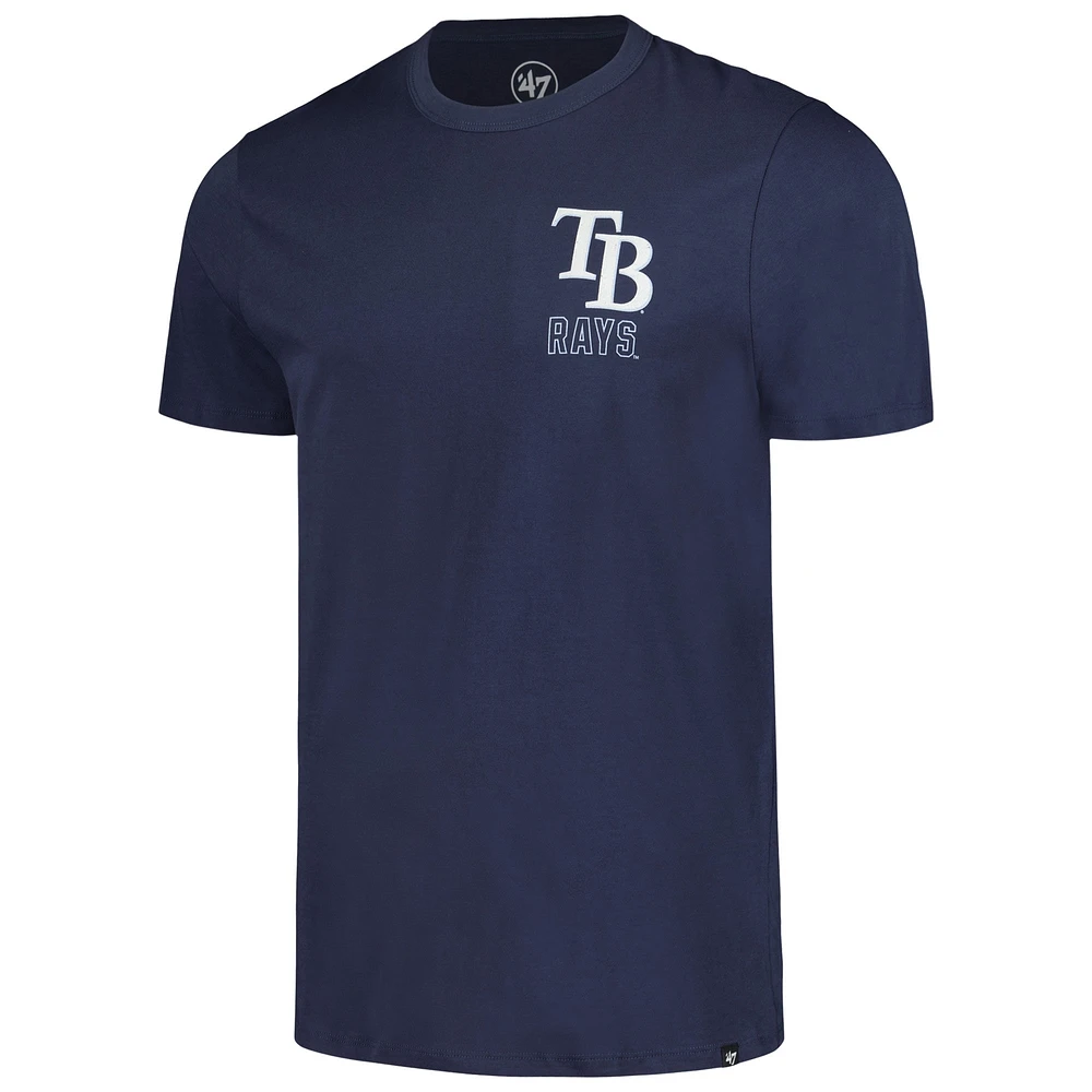 Men's '47 Navy Tampa Bay Rays Hang Back Franklin T-Shirt