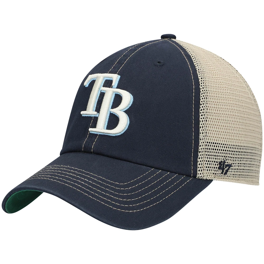 Men's '47 Navy Tampa Bay Rays Trawler Clean Up Trucker Snapback Hat