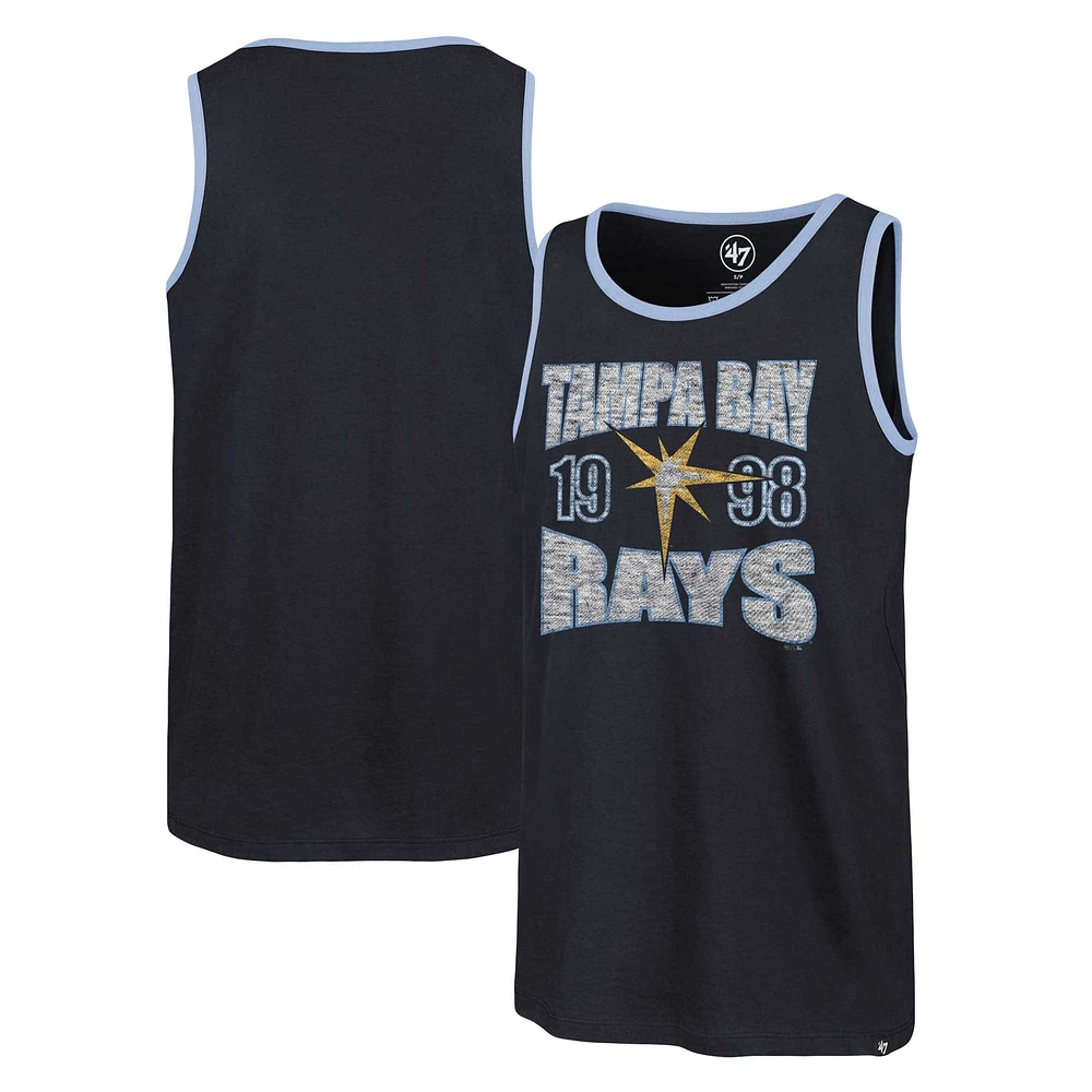 Men's '47 Navy Tampa Bay Rays Upload Franklin Tank Top