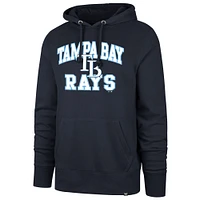 Sweat à capuche bleu marine '47 Tampa Bay Rays Velocity Headline pour homme