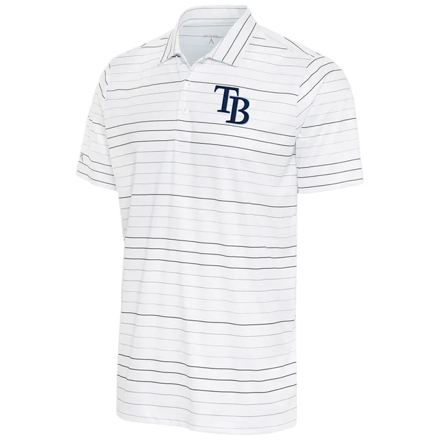 Men's Cutter & Buck White Tampa Bay Rays Big & Tall Forge Stretch Polo