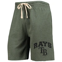 Concepts Sport Vert Tampa Bay Rays Mainstream Logo Terry Tri-Blend Shorts pour hommes