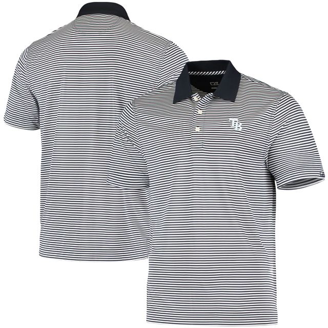 Polo Cutter & Buck Navy Rays de Tampa Bay Trevor Stripe DryTec pour homme