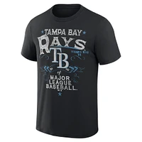 Collection Darius Rucker pour homme par Fanatics T-shirt noir Tampa Bay Rays Beach Splatter