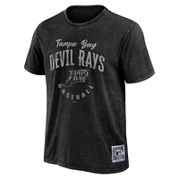 Collection Darius Rucker pour hommes par Fanatics T-shirt délavé noir Tampa Bay Rays Cooperstown