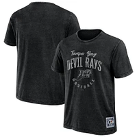 Collection Darius Rucker pour hommes par Fanatics T-shirt délavé noir Tampa Bay Rays Cooperstown