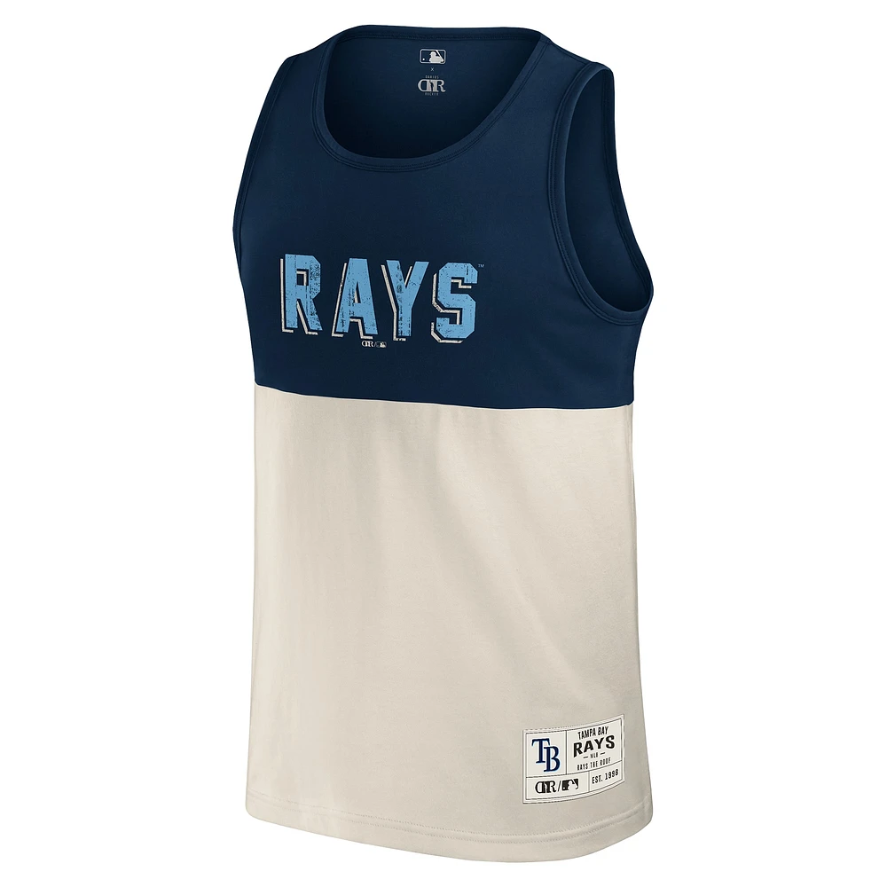 Men's Darius Rucker Collection by Fanatics Navy Tampa Bay Rays Colorblock Tank Top