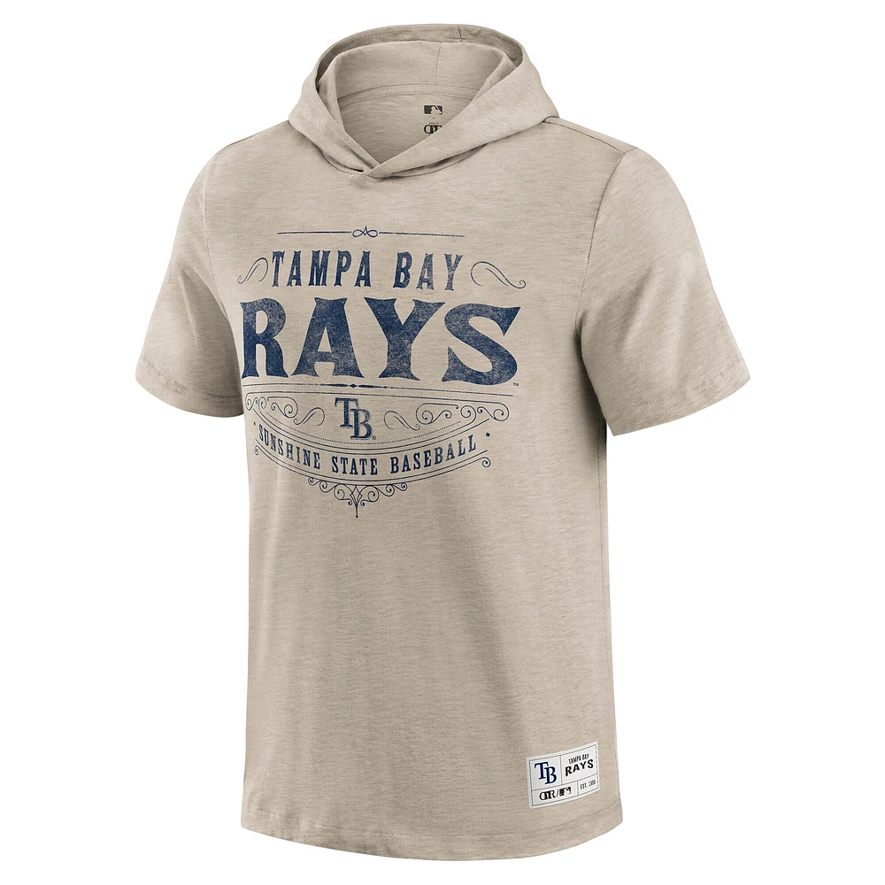 Men's Darius Rucker Collection by Fanatics  Tan Tampa Bay Rays Hooded T-Shirt