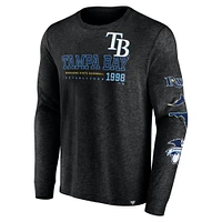 Men's Fanatics Black Tampa Bay Rays High Whip Pitcher Long Sleeve T-Shirt