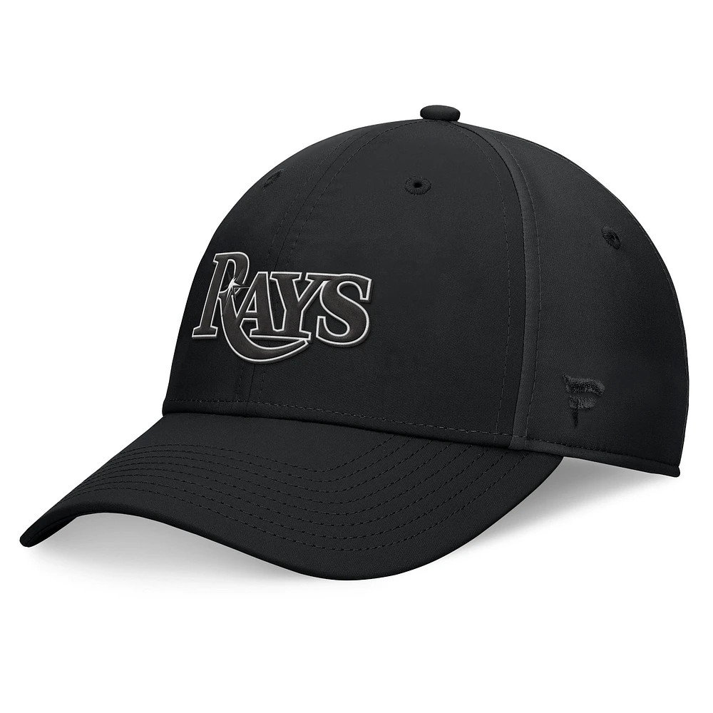 Casquette flexible noire Tampa Bay Rays Night Game Fanatics pour hommes