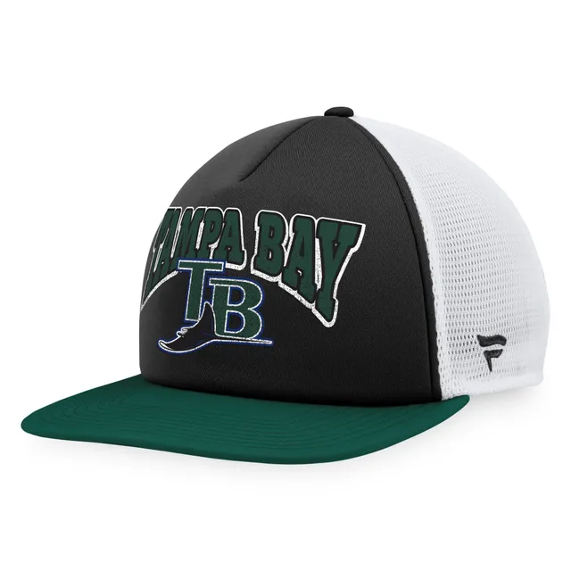 Lids Tampa Bay Rays Fanatics Branded Heritage Foam Front Trucker