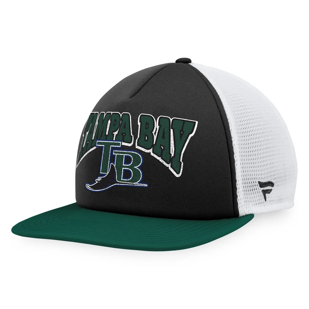 Lids Tampa Bay Rays Fanatics Branded Heritage Foam Front Trucker Snapback  Hat - Black/Green