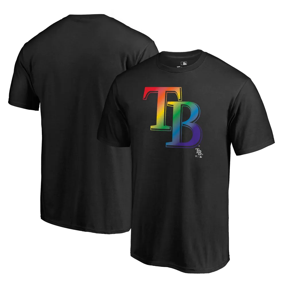 Lids Tampa Bay Rays Fanatics Branded Team Pride Logo T-Shirt - Black
