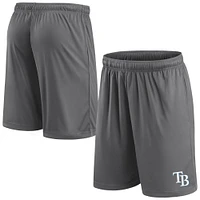 Men's Fanatics Gray Tampa Bay Rays Primary Logo Shorts