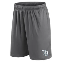 Men's Fanatics Gray Tampa Bay Rays Primary Logo Shorts