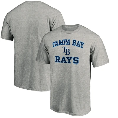 T-shirt Fanatics Heather Grey Heart & Soul pour homme des Rays de Tampa Bay