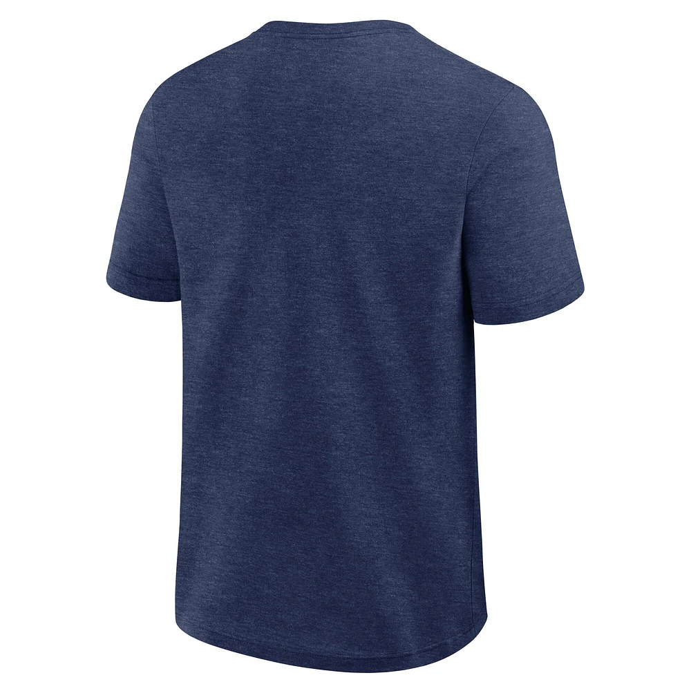 Men's Fanatics Heather Navy Tampa Bay Rays Top Notch T-Shirt
