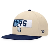 Men's Fanatics Khaki/Navy Tampa Bay Rays Cycle Snapback Hat