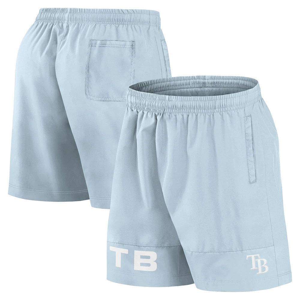 Men's Fanatics Light Blue Tampa Bay Rays Elements Swim Shorts