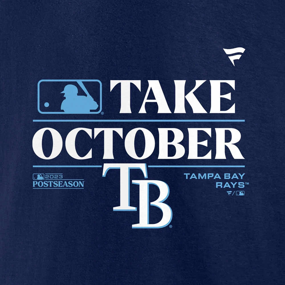 Men's Fanatics  Navy Tampa Bay Rays 2023 Postseason Locker Room T-Shirt