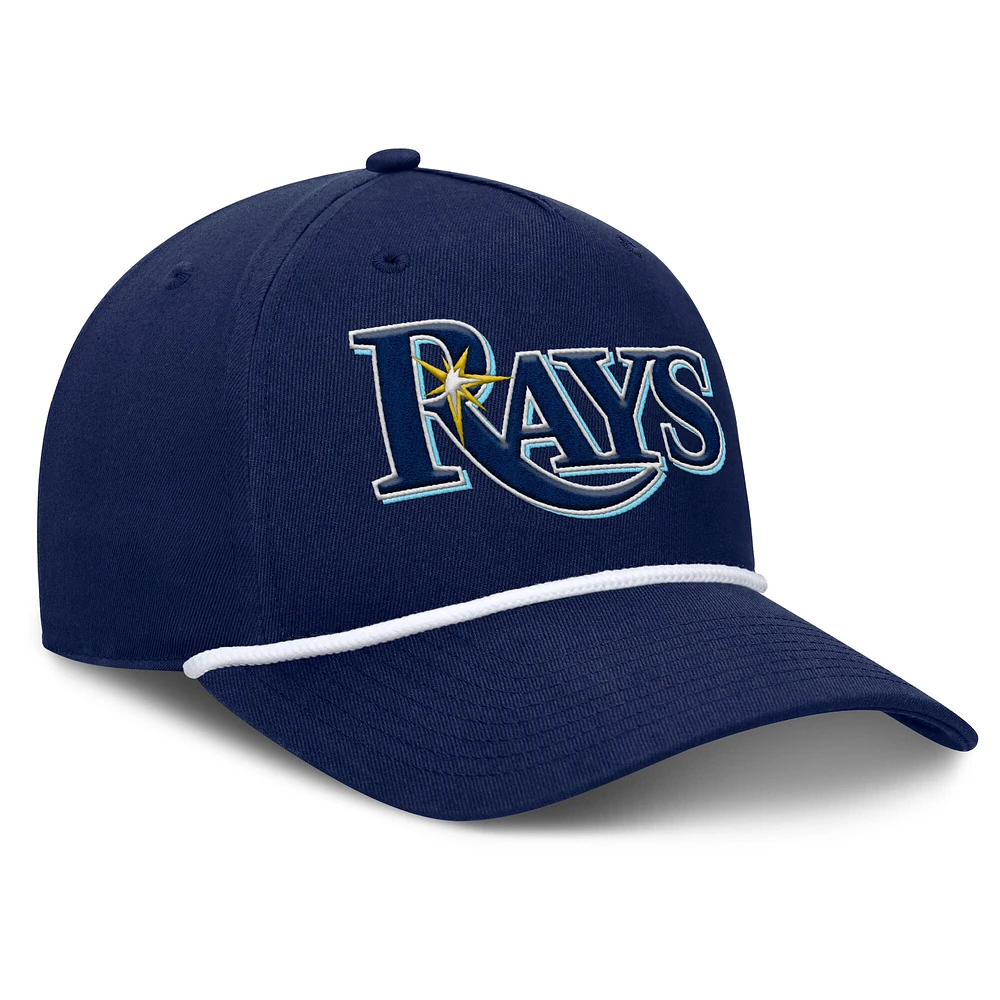 Casquette ajustable en forme de A pour hommes Fanatics Navy Tampa Bay Rays Clubhouse Foul Ball