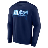 Men's Fanatics Navy Tampa Bay Rays Focus Fleece Pullover Sweatshirt