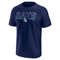 Men's Fanatics  Navy Tampa Bay Rays Raglan T-Shirt