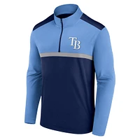 Men's Fanatics Navy Tampa Bay Rays Unstoppable Quarter-Zip Top