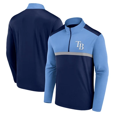 Men's Fanatics Navy Tampa Bay Rays Unstoppable Quarter-Zip Top