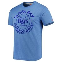 Men's Homage Light Blue Tampa Bay Rays Hyper Local Tri-Blend T-Shirt