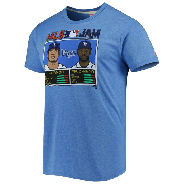 Ronald Acuna Jr. & Ozzie Albies Atlanta Braves Homage MLB Jam Tri-Blend T- Shirt - Heathered Gray