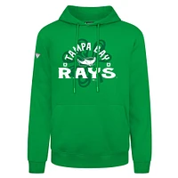 Sweat à capuche vert Tampa Bay Rays St. Patrick's Day Podium Shamrock pour homme Levelwear