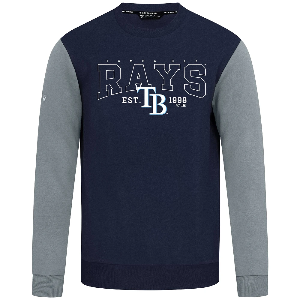Sweat-shirt bleu marine pour homme Levelwear des Rays de Tampa Bay Accolade Ultimate Textbook