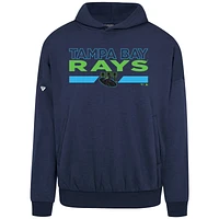 Sweat à capuche bleu marine pour homme Levelwear des Rays de Tampa Bay City Connect Contact No Hitter
