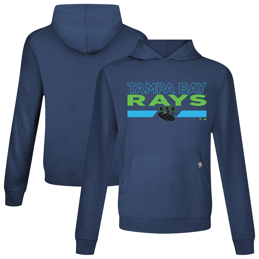 Sweat à capuche bleu marine pour homme Levelwear Tampa Bay Rays City Connect Relay No Hitter